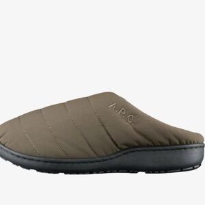 A.P.C. x Subu Winter Sandals/Slippers NWT Olive
